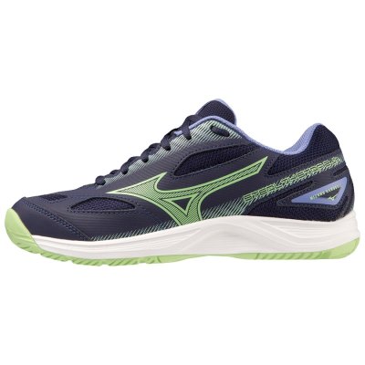 Zapatillas Balonmano Mizuno Stealth Star 2 JR Mujer Azul Marino / Verdes / Morados - Chile M829BVEA